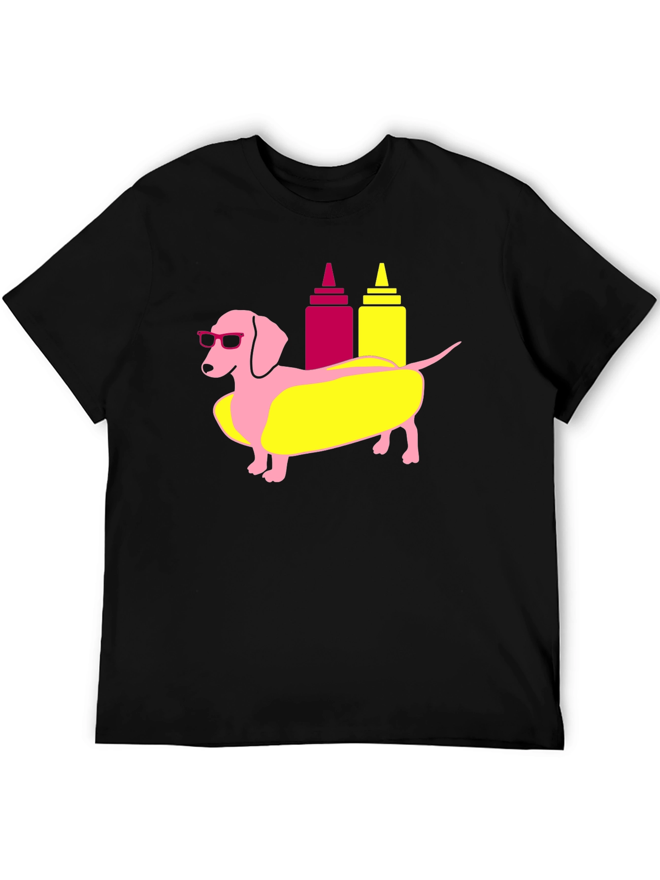 Dachshund Hotdog T-Shirt Funny Weiner Dog Tee