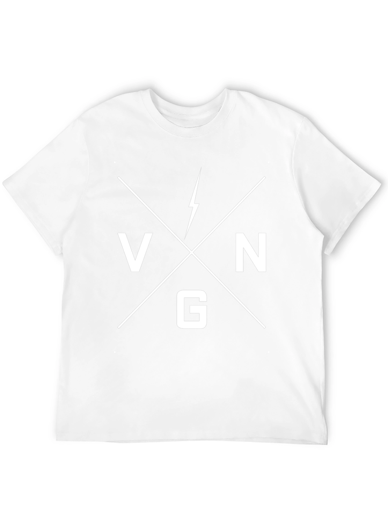 VNG Lightning Bolt Graphic Black T-Shirt