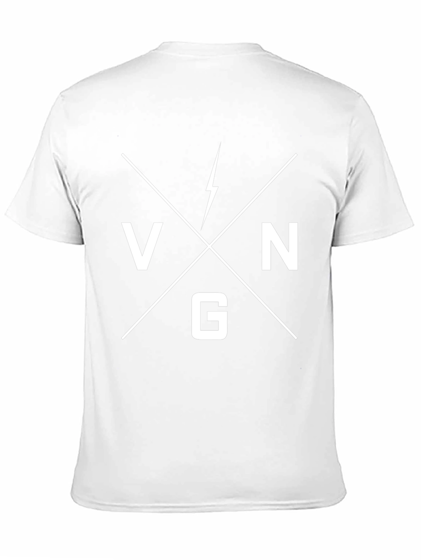 VNG Lightning Bolt Graphic Black T-Shirt