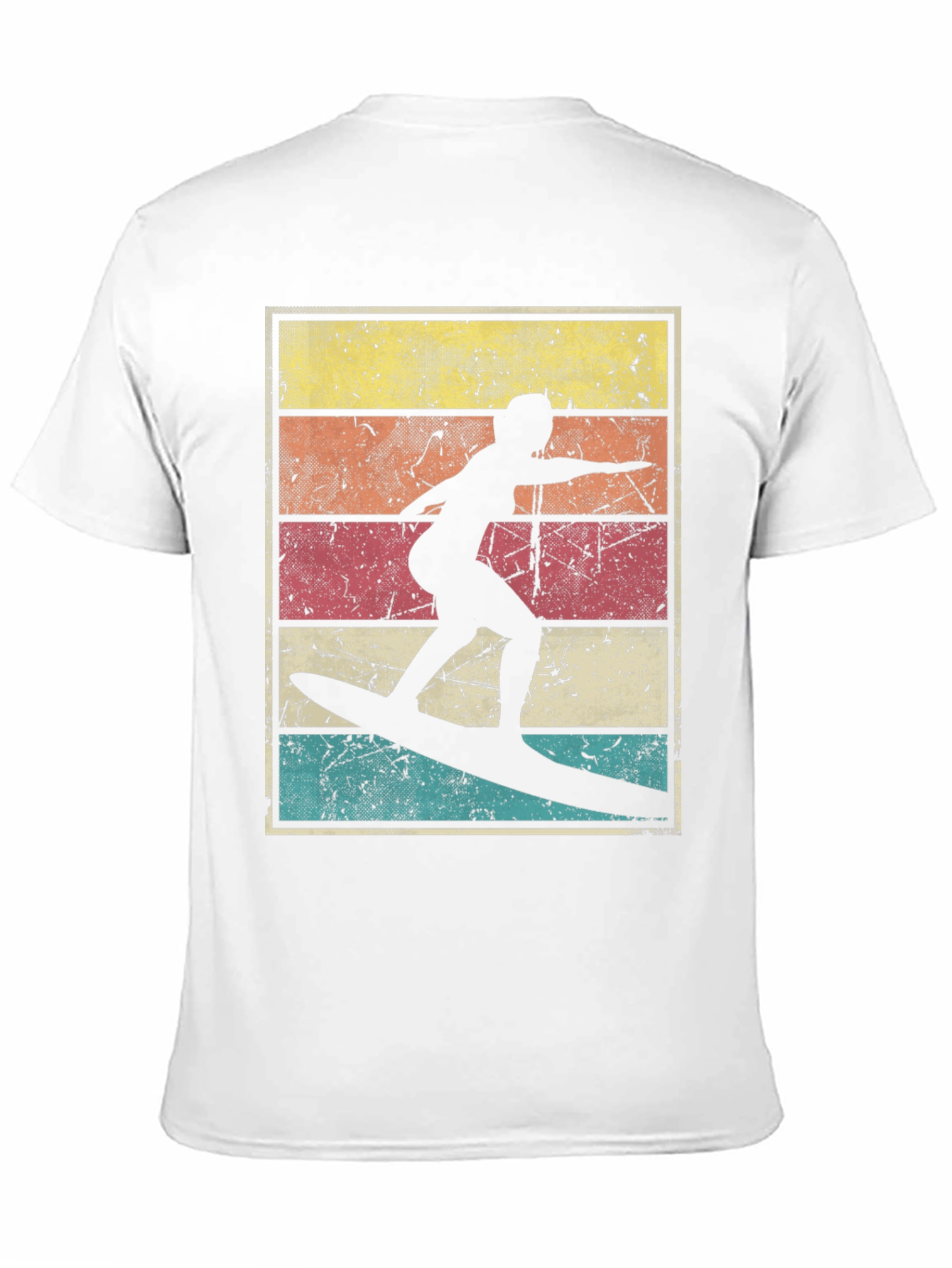 Retro Surfer Silhouette Graphic Tee