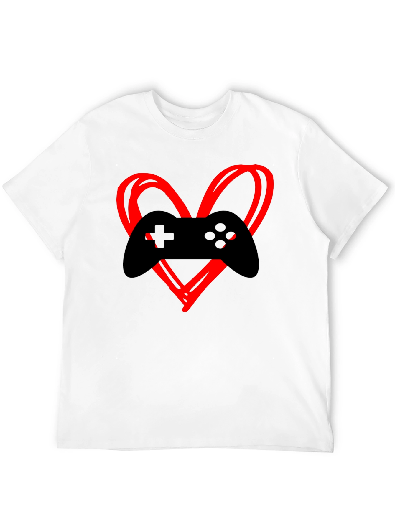 Gamer Heartbeat T-Shirt - Black