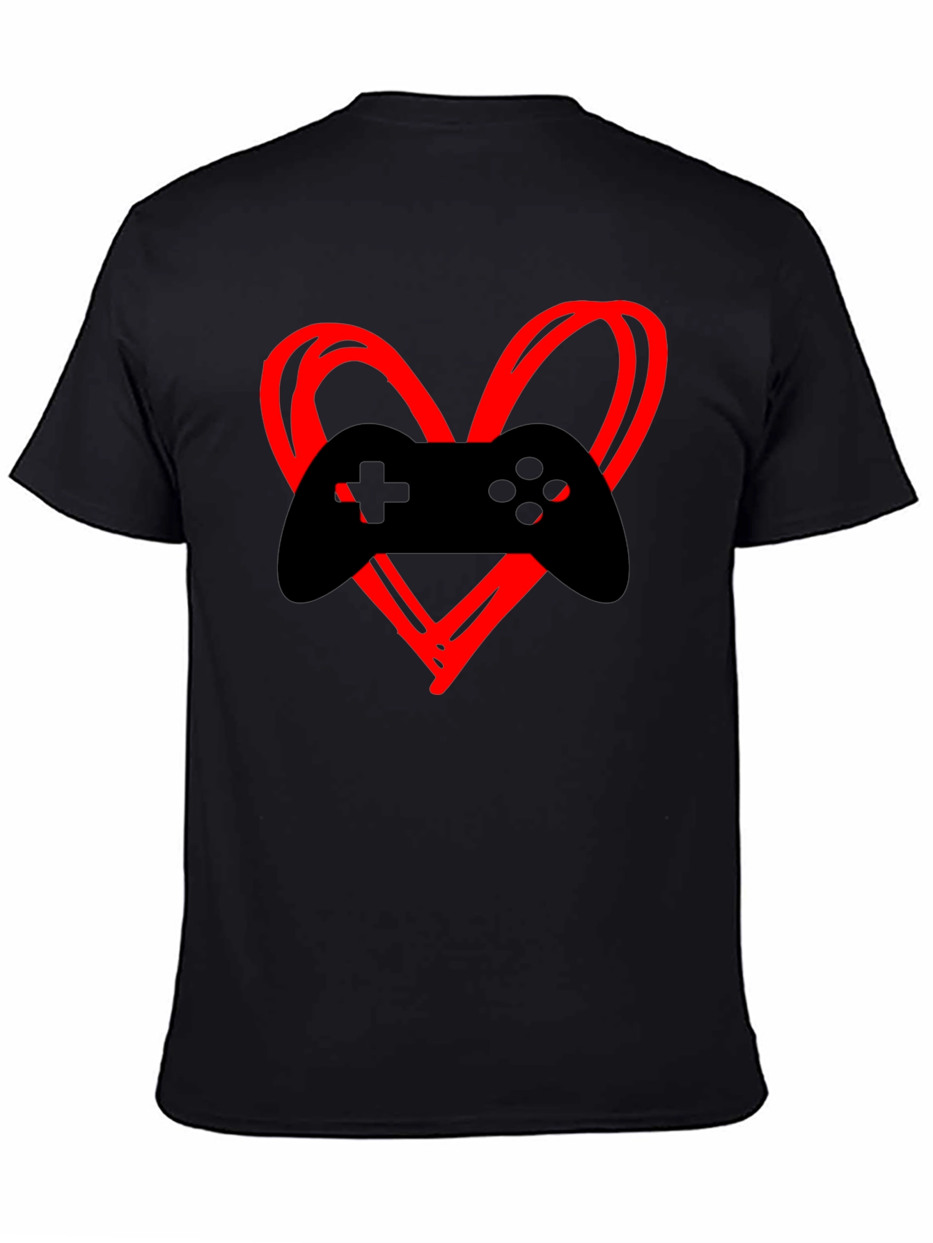 Gamer Heartbeat T-Shirt - Black