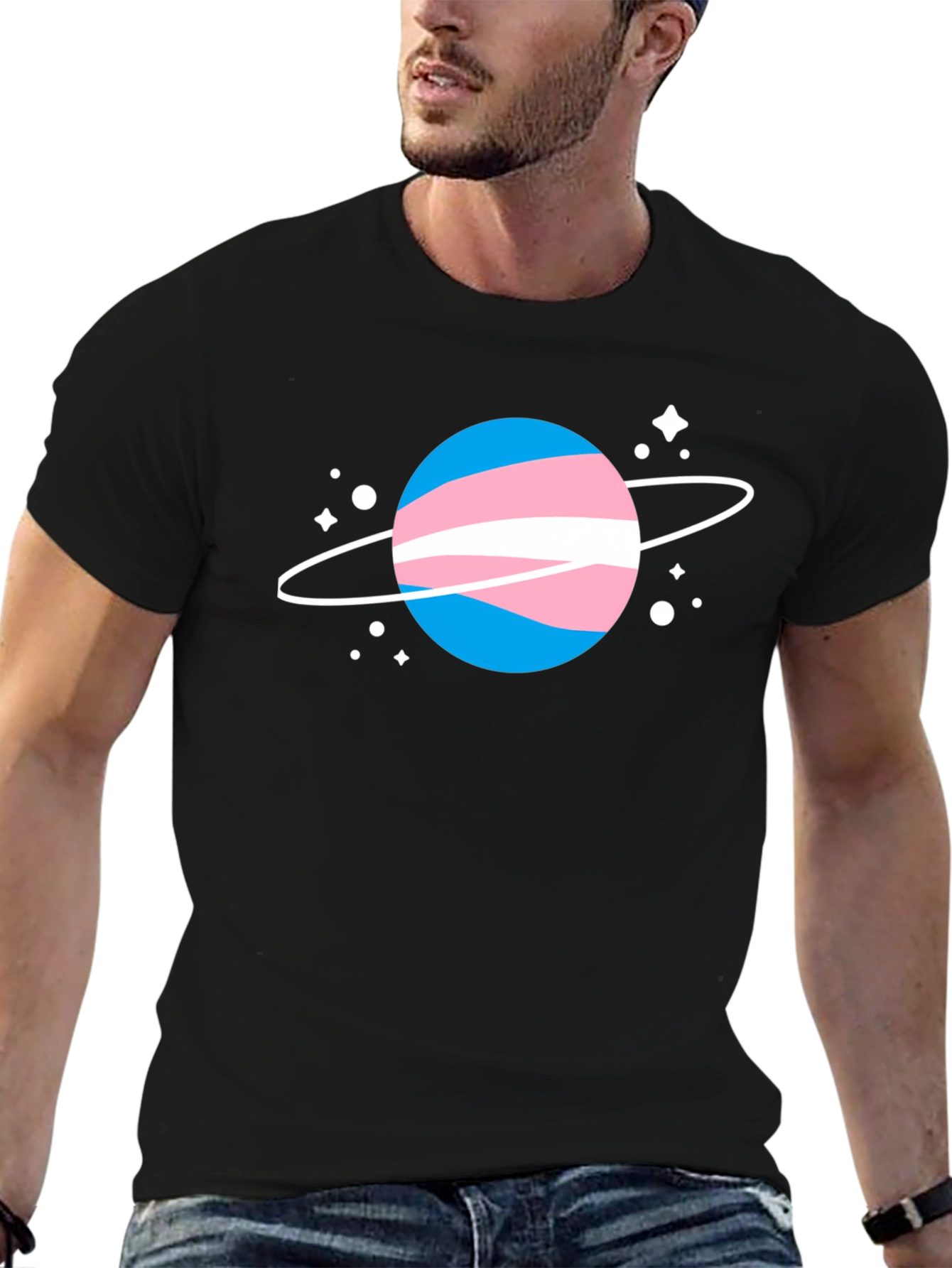 Transgender Pride Planet Graphic Tee