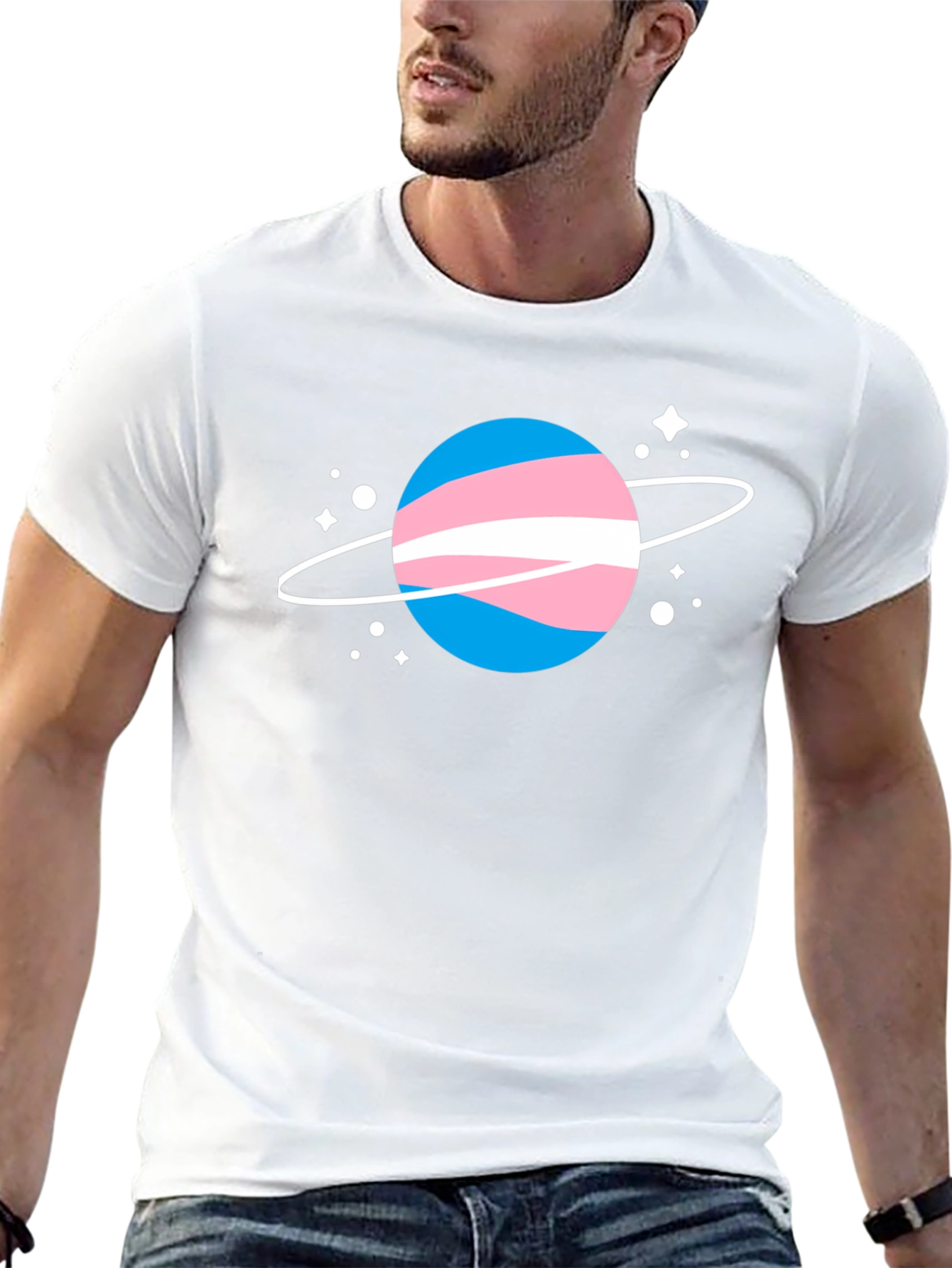 Transgender Pride Planet Graphic Tee