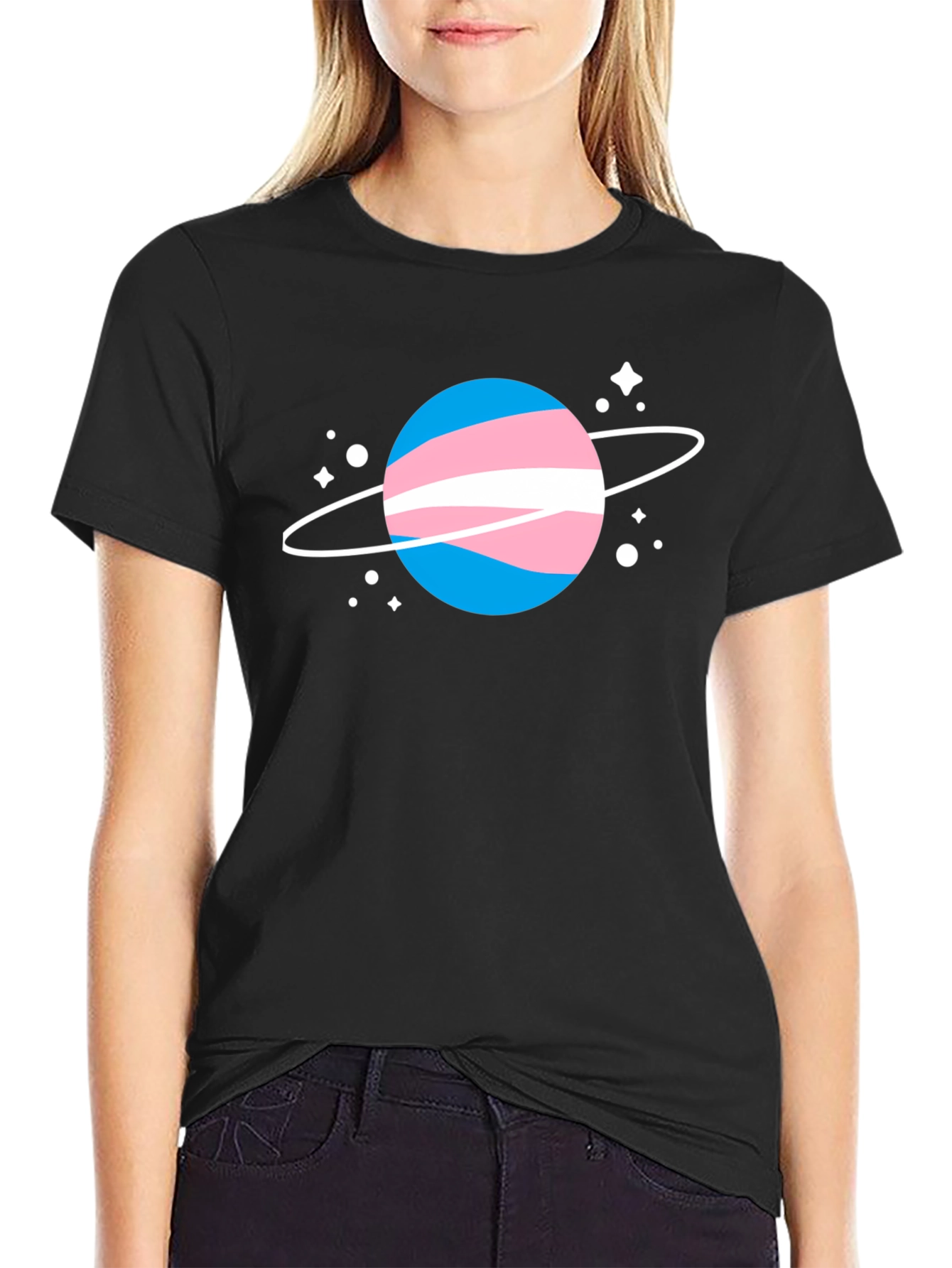 Transgender Pride Planet Graphic Tee