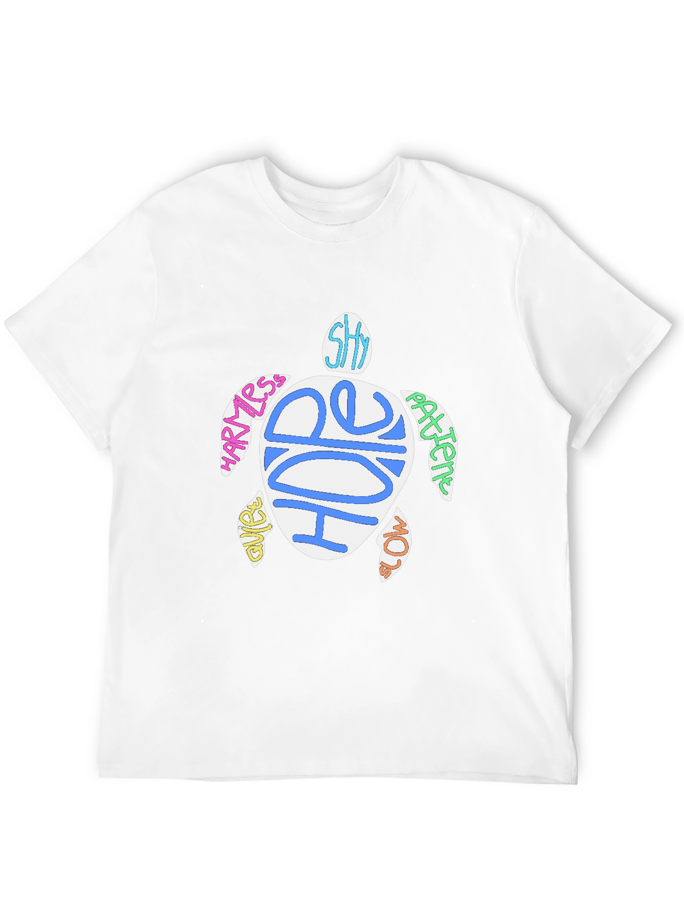 Sea Turtle Word Art Graphic T-Shirt