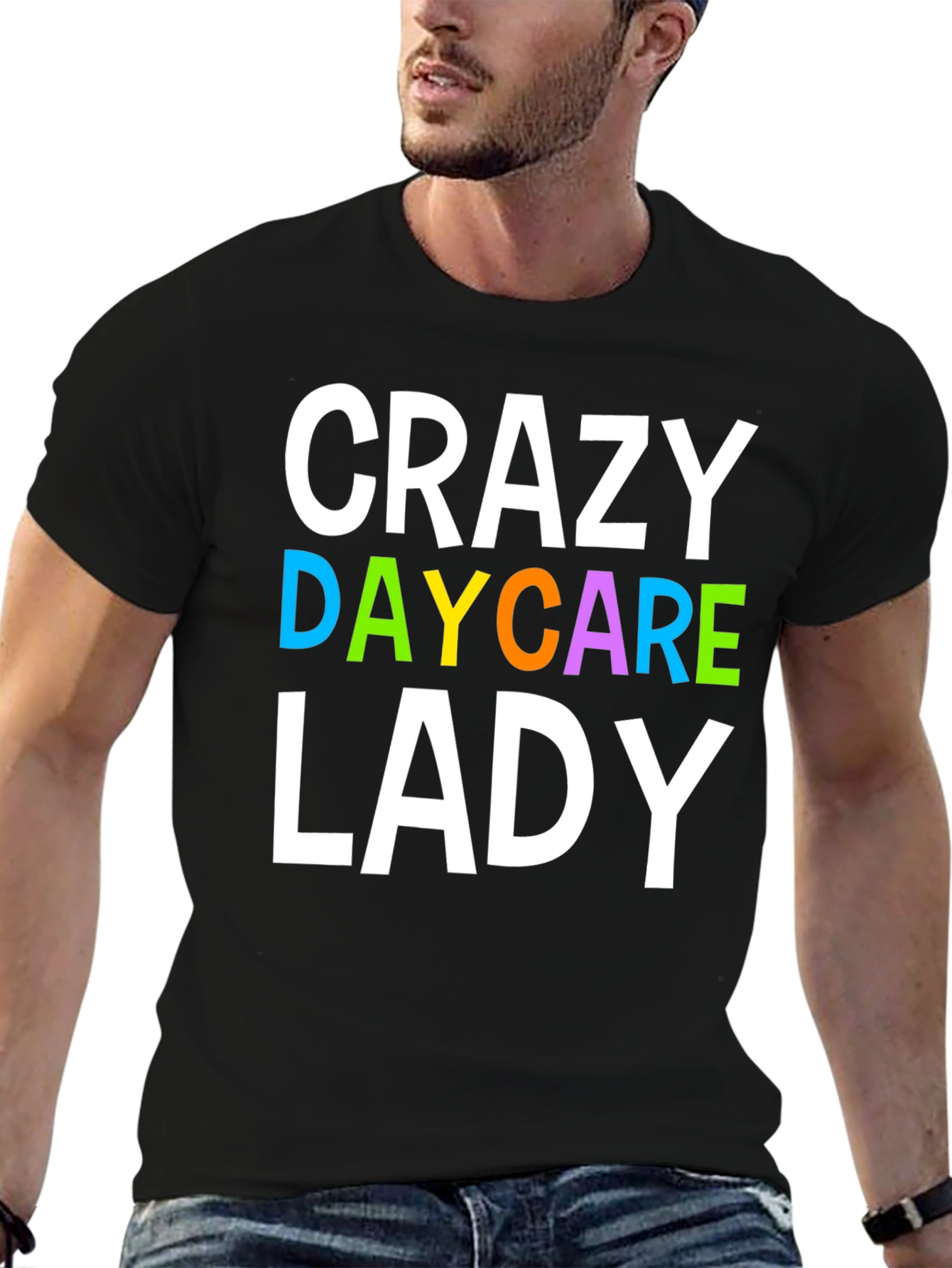 Crazy Daycare Lady T-Shirt - Novelty Graphic Tee