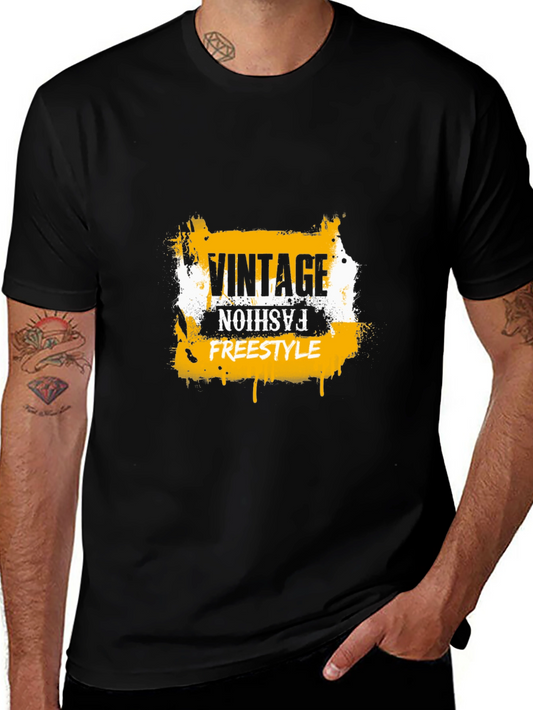 Vintage Fashion Freestyle Black T-Shirt
