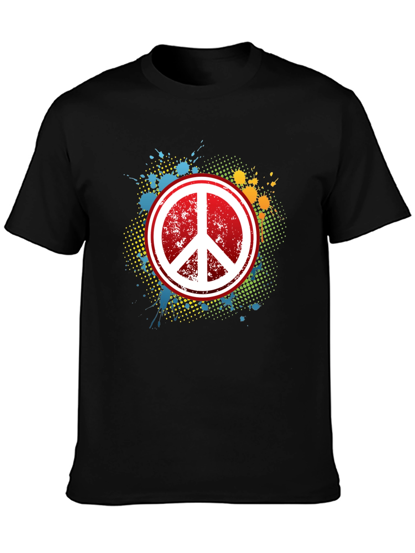 Peace Sign Graphic Tee - Retro Style