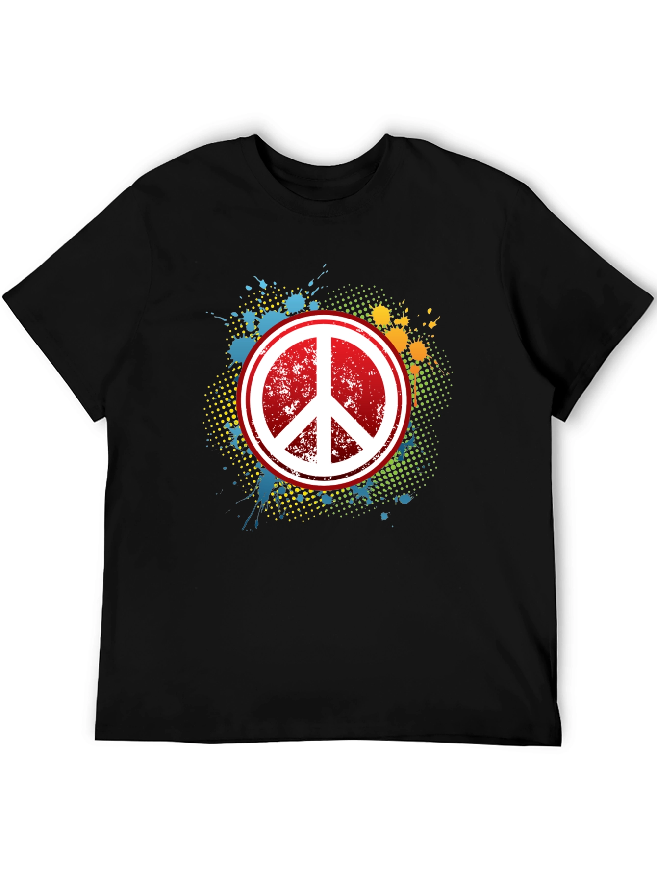 Peace Sign Graphic Tee - Retro Style