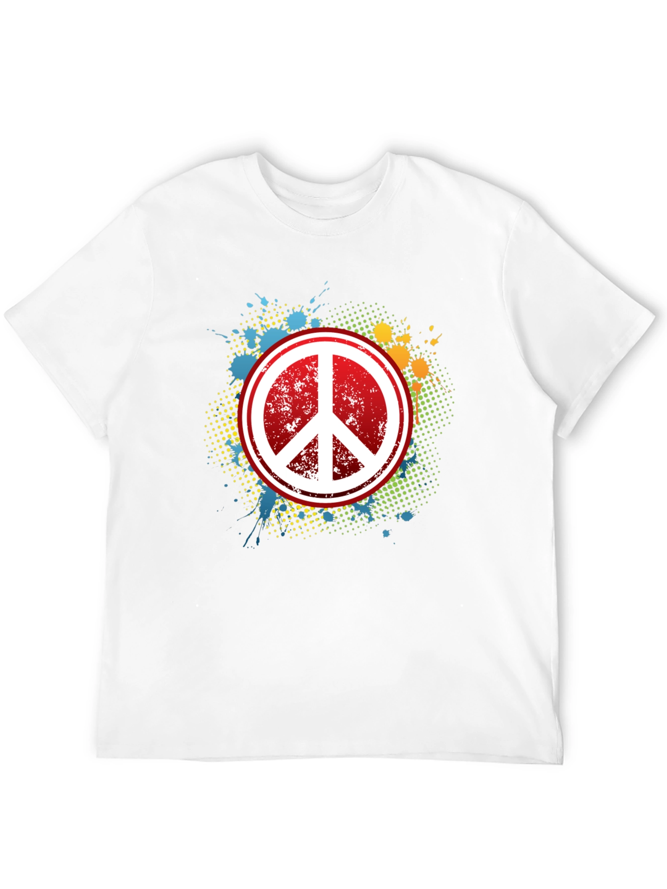 Peace Sign Graphic Tee - Retro Style