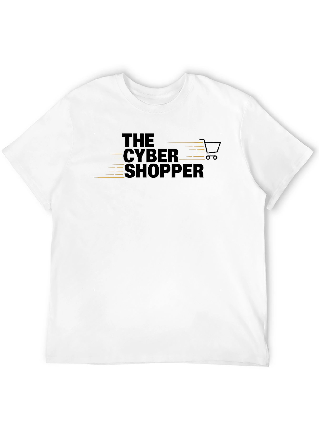 The Cyber Shopper Black Graphic T-Shirt