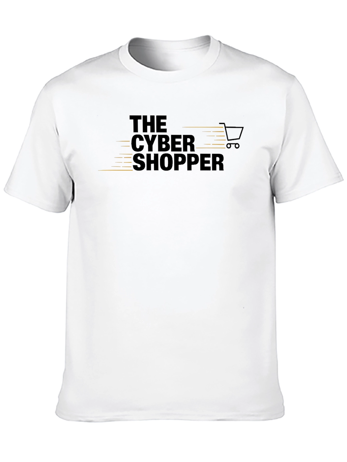 The Cyber Shopper Black Graphic T-Shirt