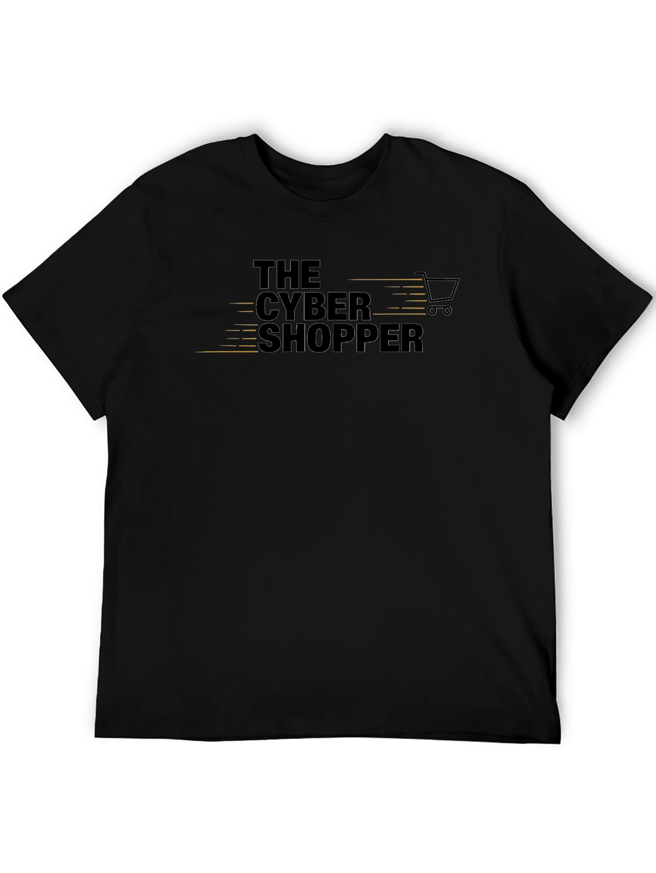 The Cyber Shopper Black Graphic T-Shirt