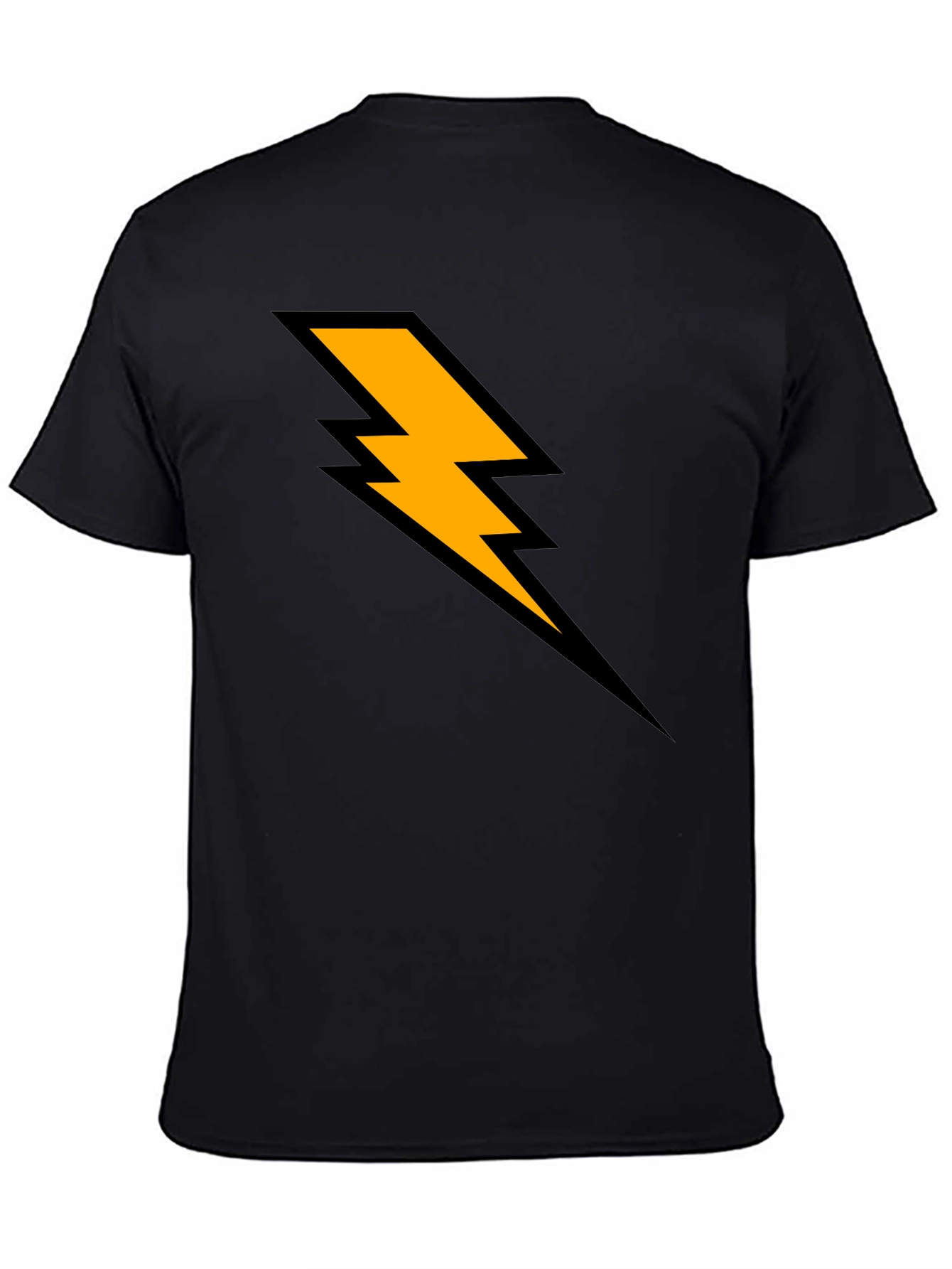 Lightning Bolt Graphic T-Shirt - Black