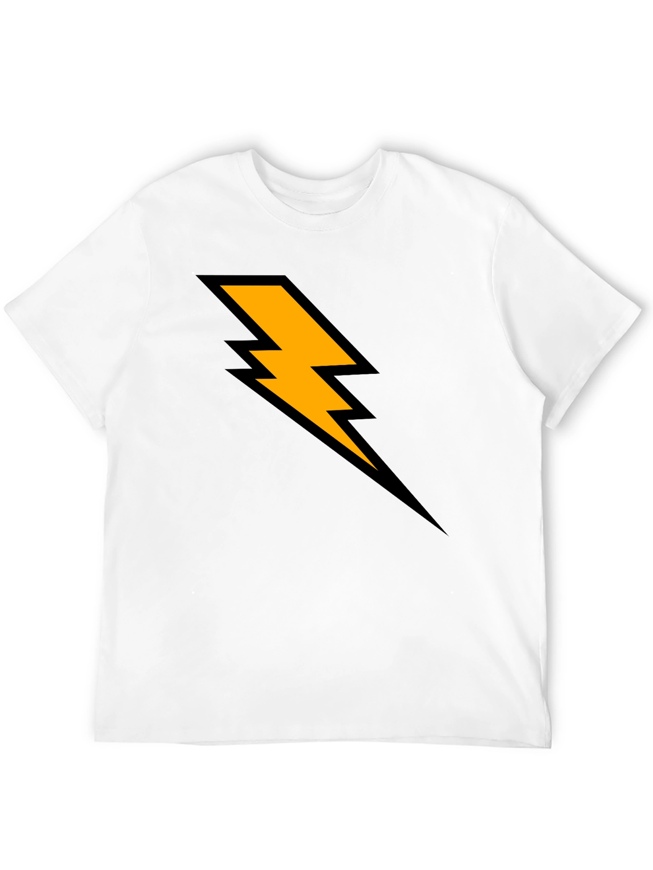 Lightning Bolt Graphic T-Shirt - Black