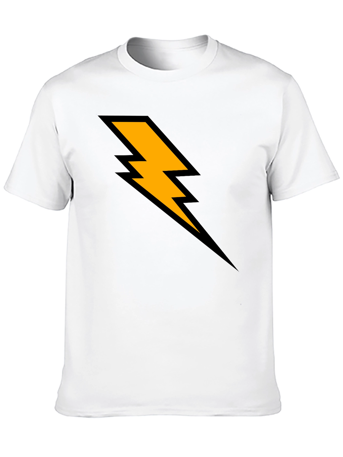 Lightning Bolt Graphic T-Shirt - Black