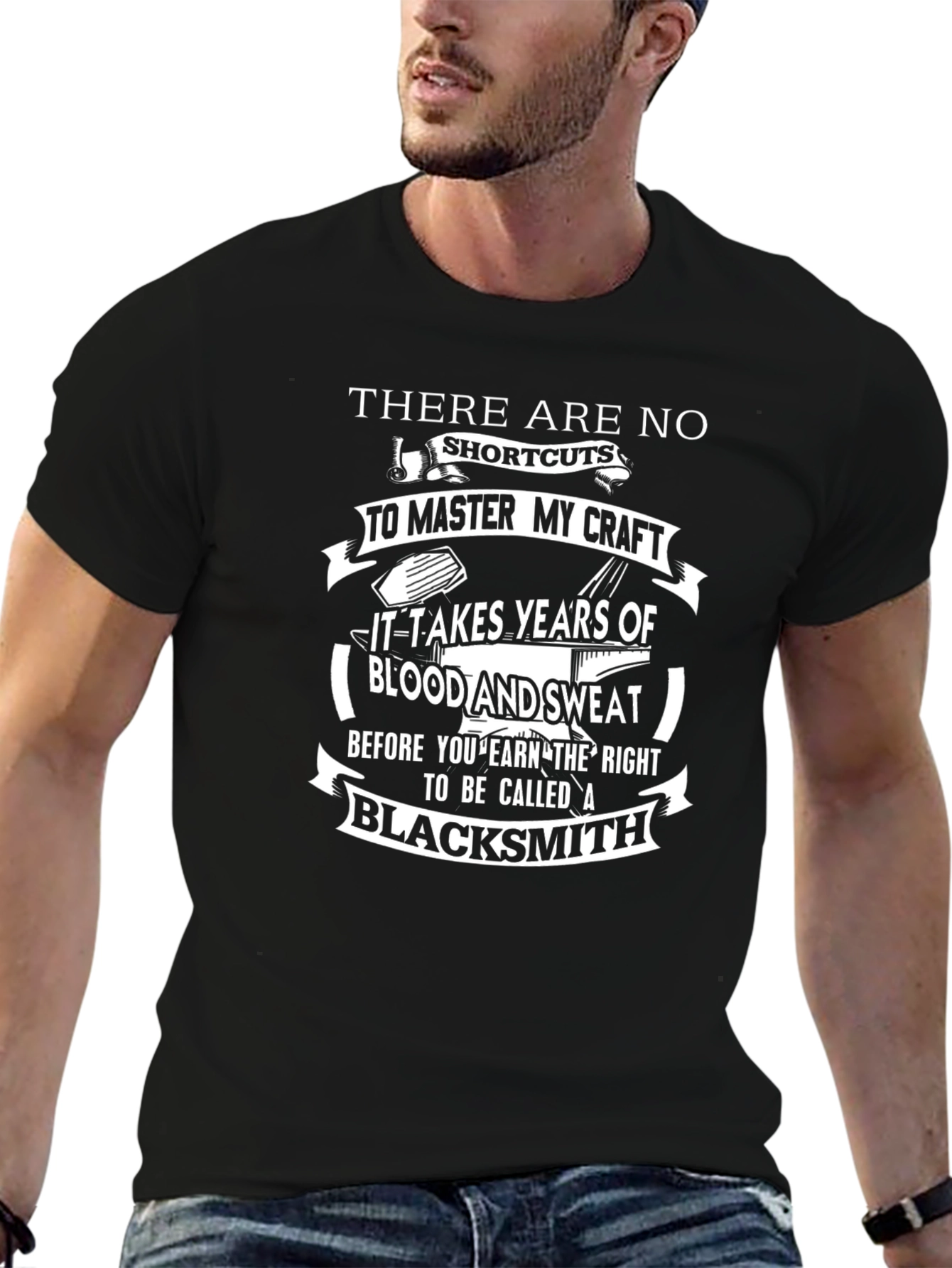 Blacksmith Craft T-Shirt - No Shortcuts