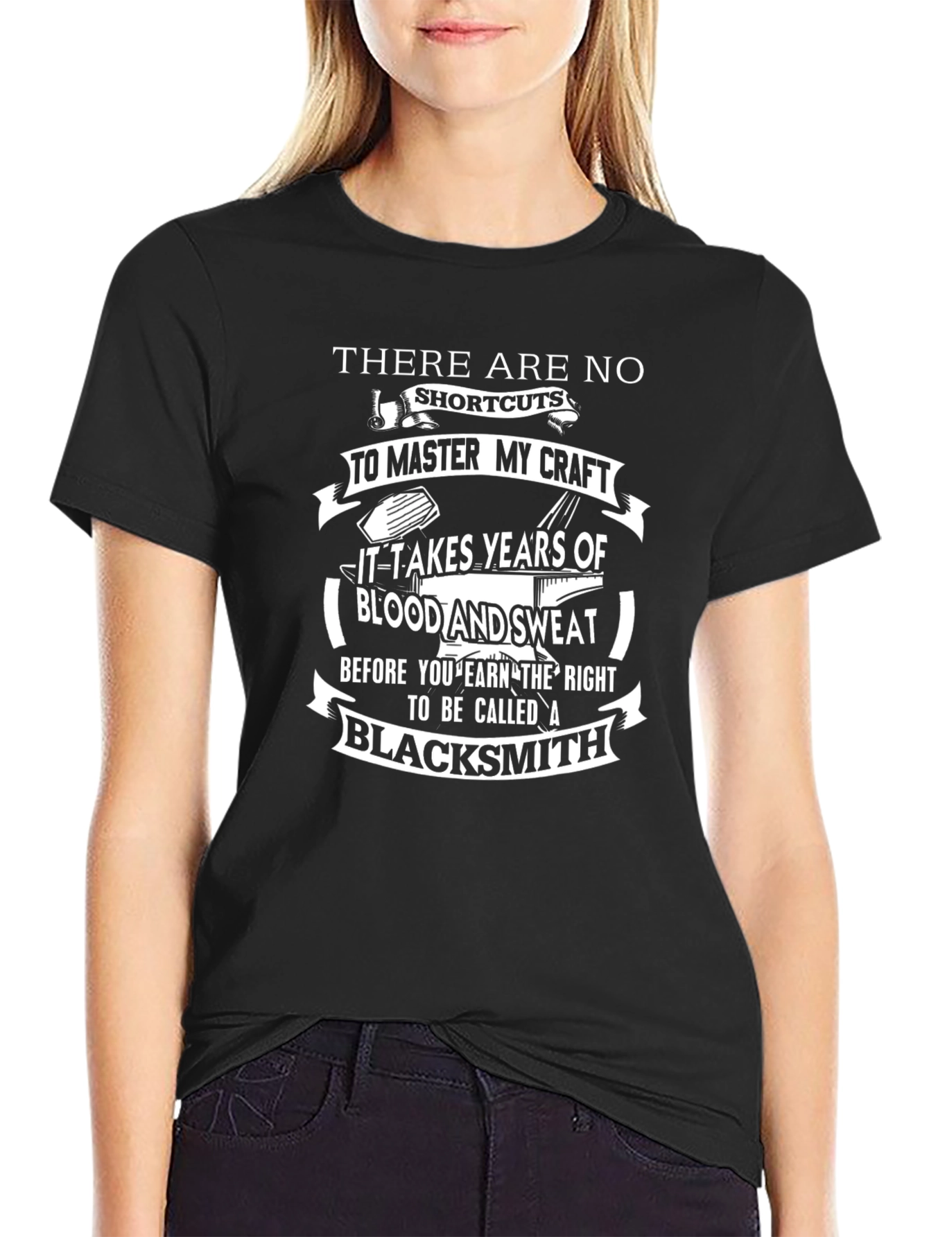 Blacksmith Craft T-Shirt - No Shortcuts