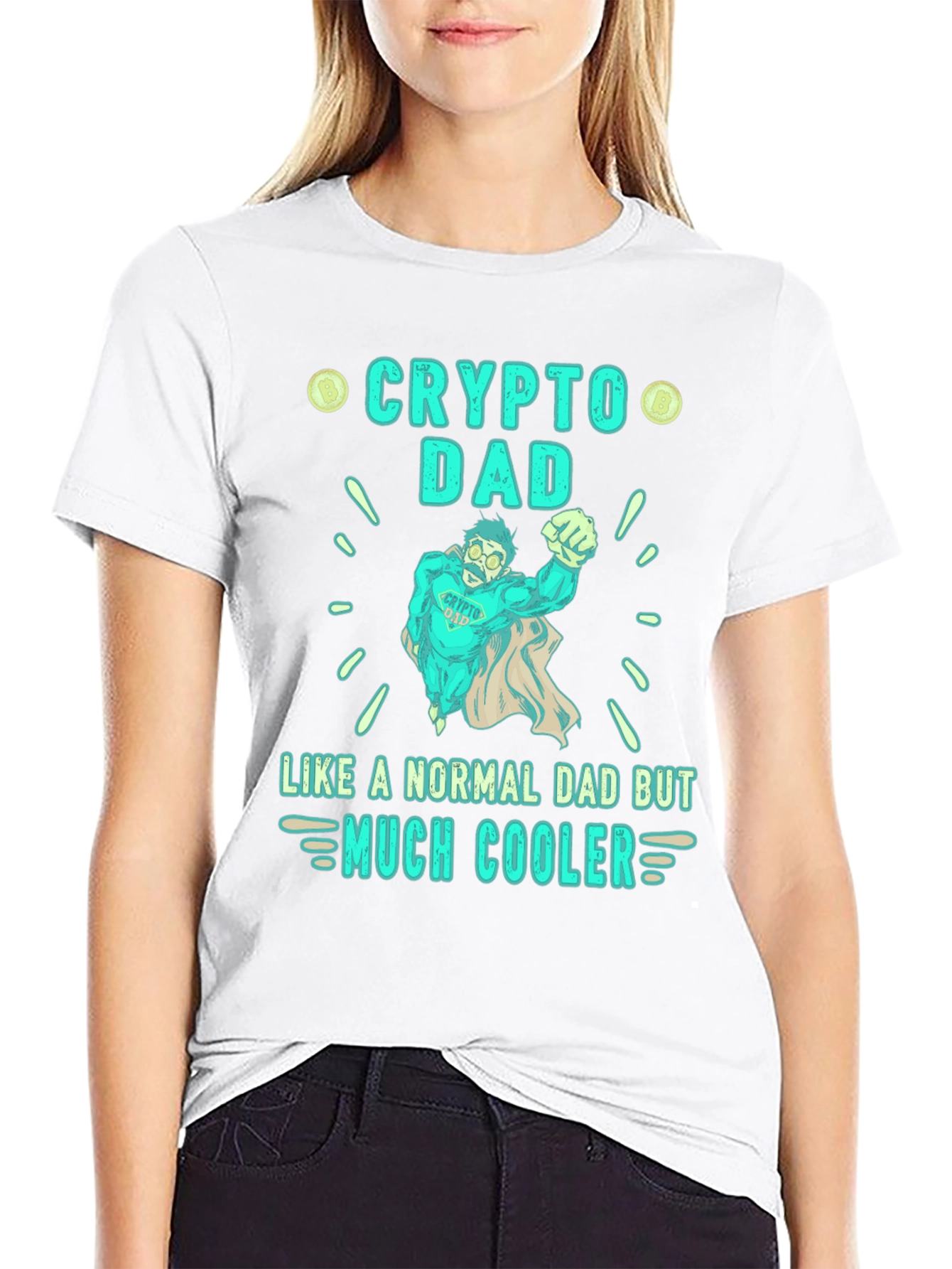 Crypto Dad T-Shirt - Much Cooler Fathers Day Gift