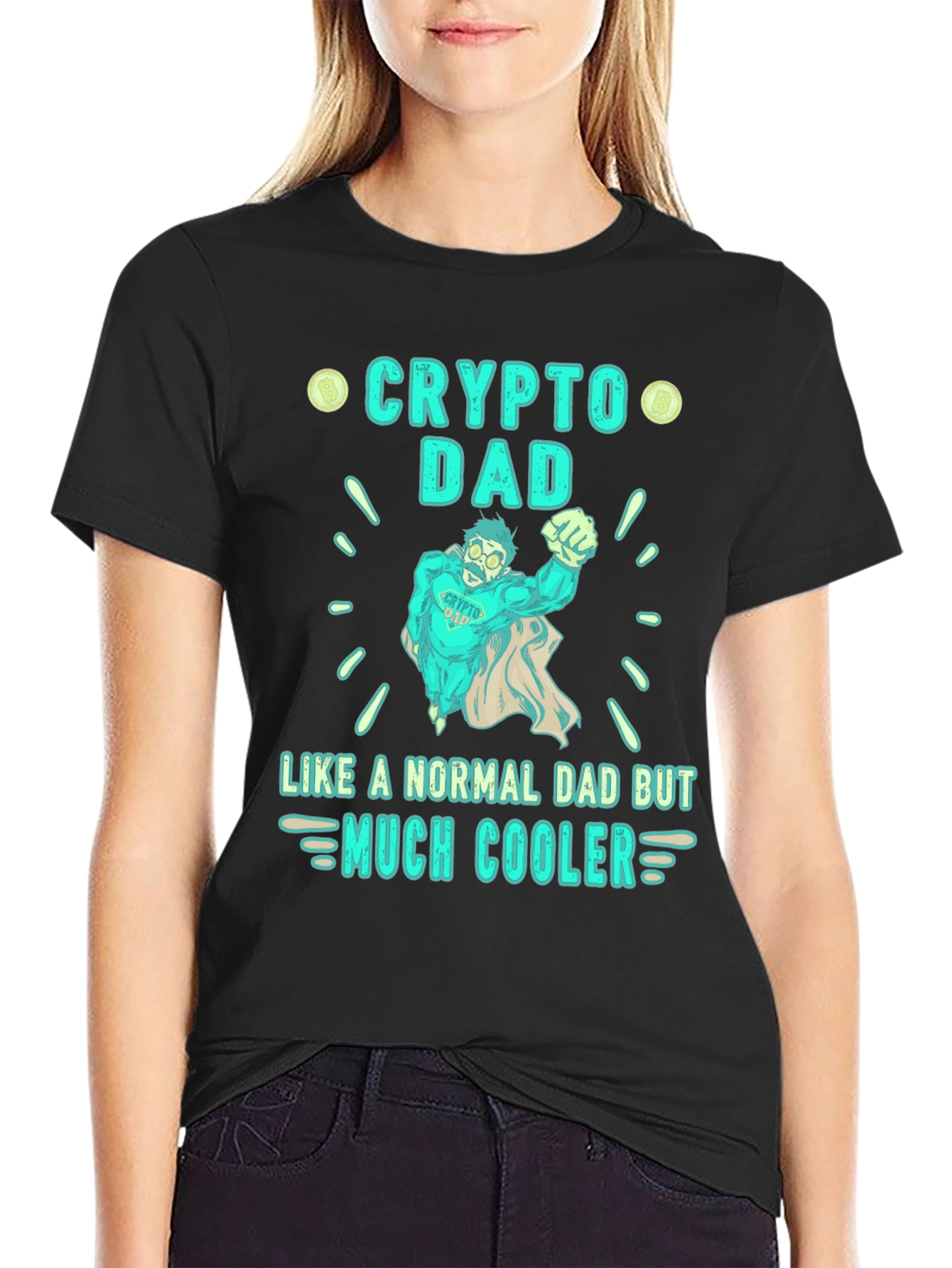Crypto Dad T-Shirt - Much Cooler Fathers Day Gift