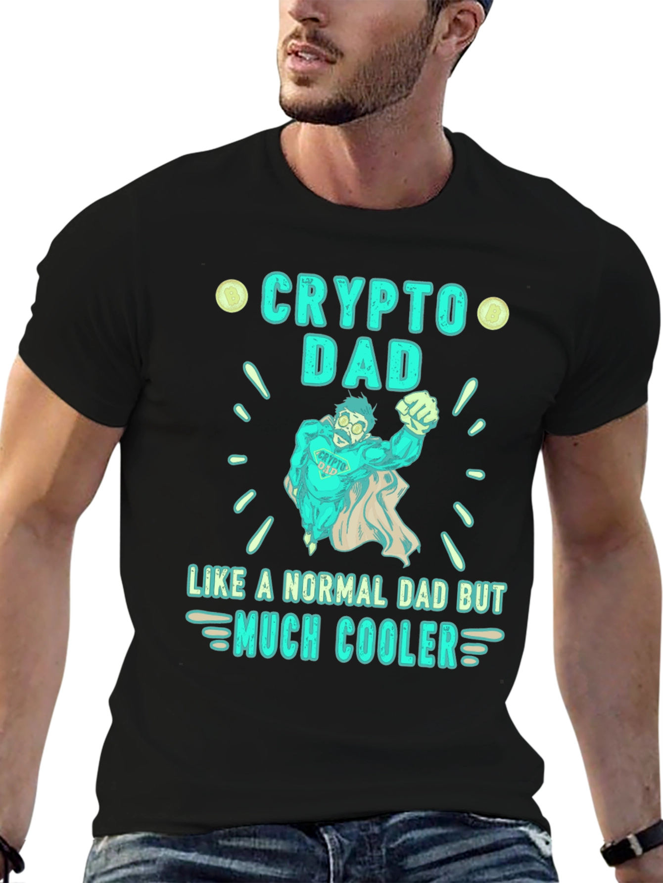 Crypto Dad T-Shirt - Much Cooler Fathers Day Gift