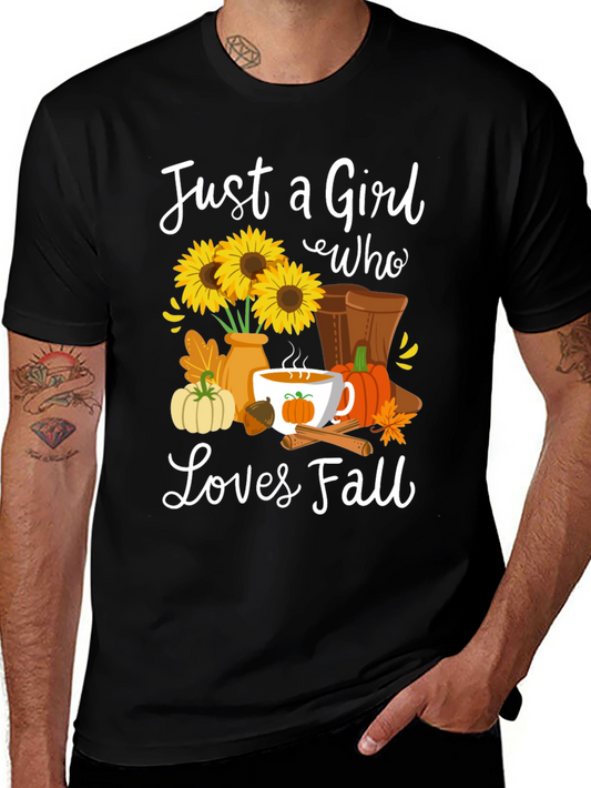 Just a Girl Who Loves Fall T-Shirt