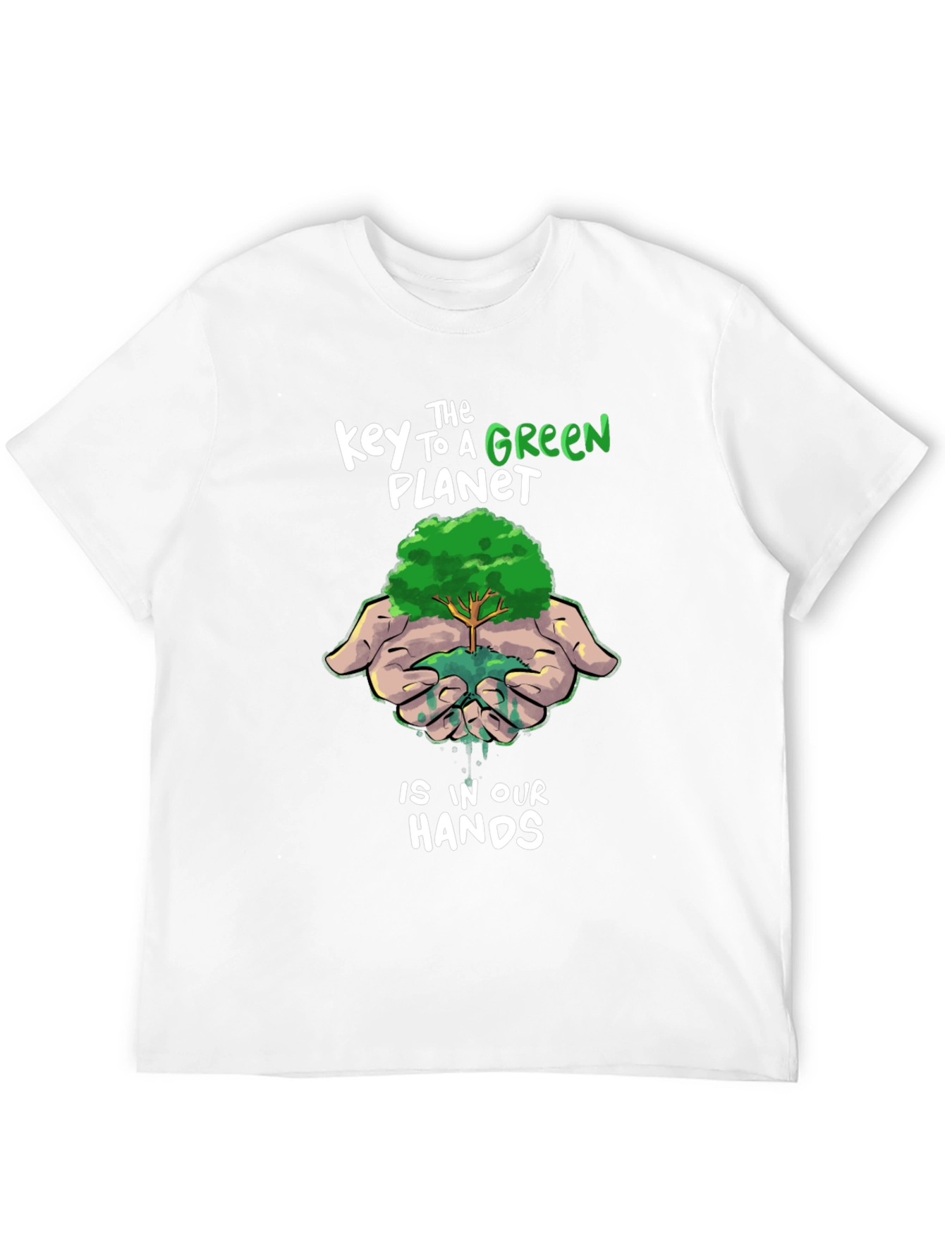 Green Planet T-Shirt: Sustainable Future Design