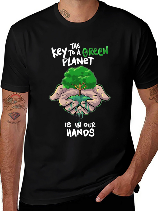 Green Planet T-Shirt: Sustainable Future Design