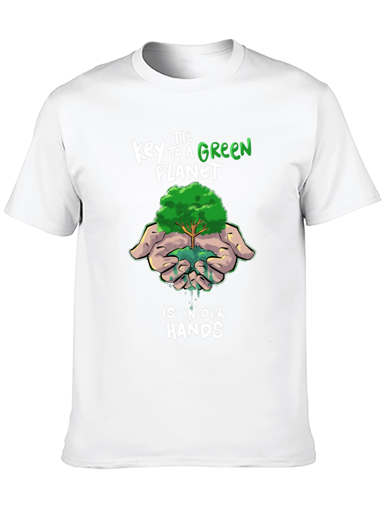 Green Planet T-Shirt: Sustainable Future Design
