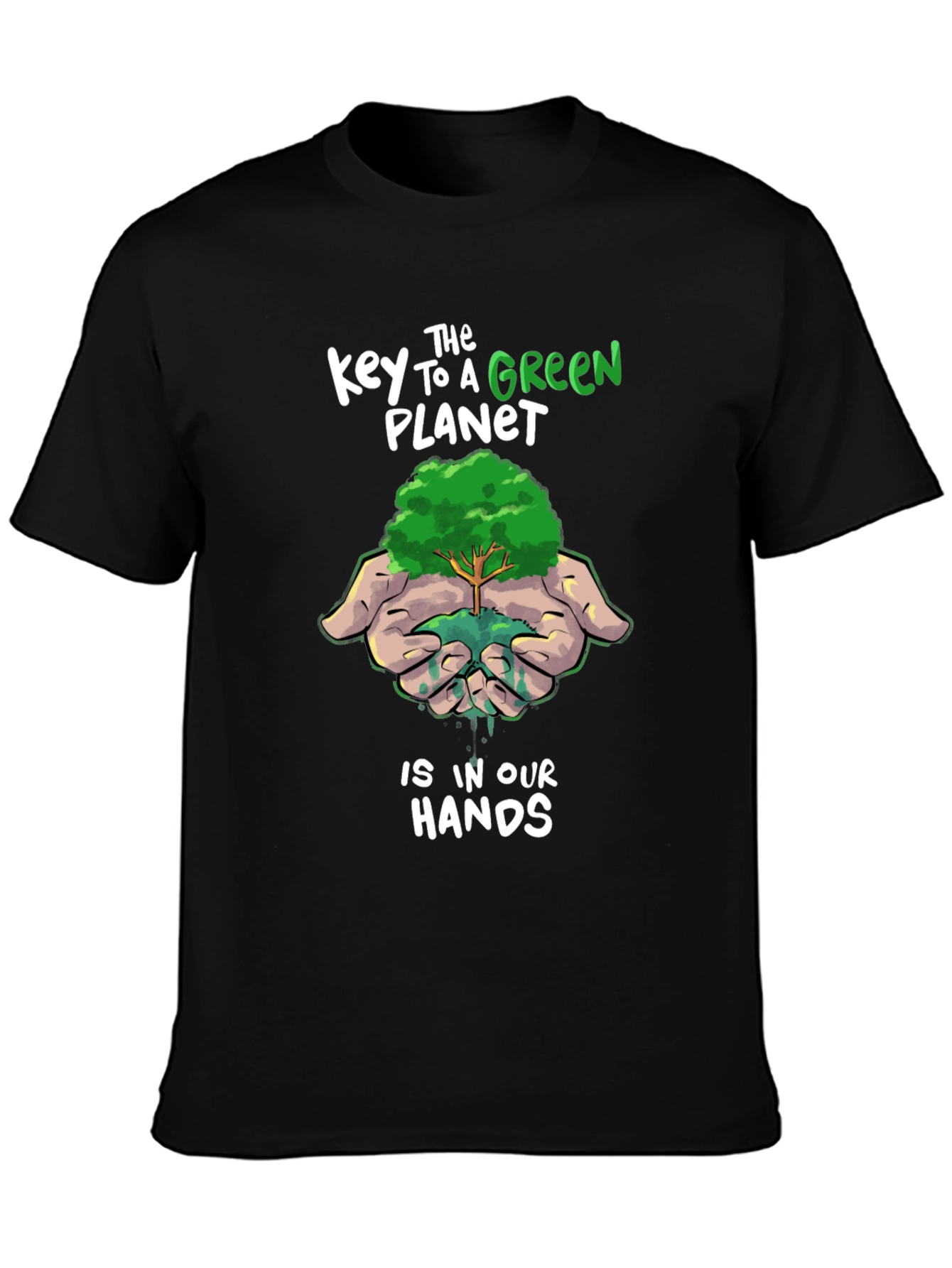 Green Planet T-Shirt: Sustainable Future Design