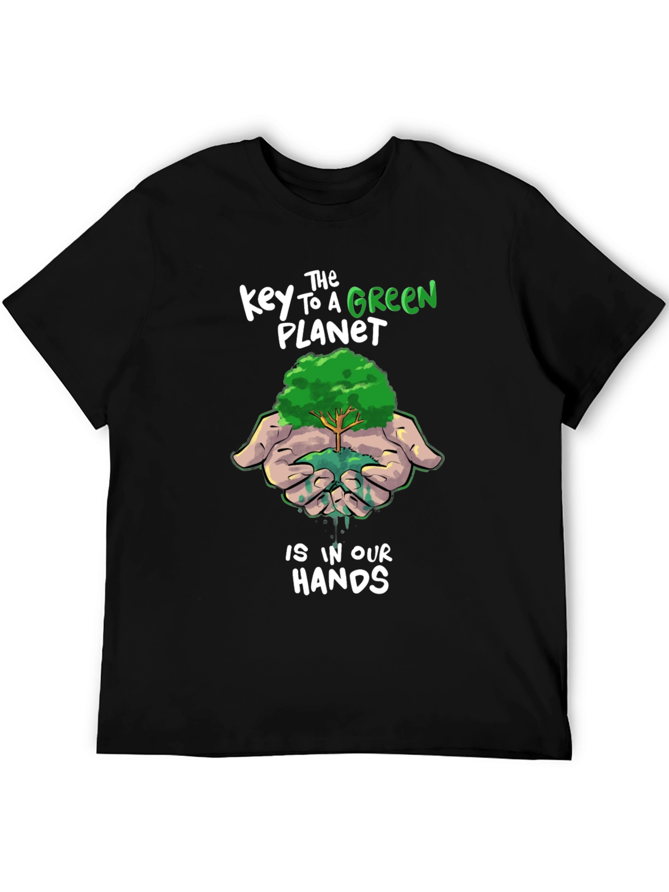 Green Planet T-Shirt: Sustainable Future Design