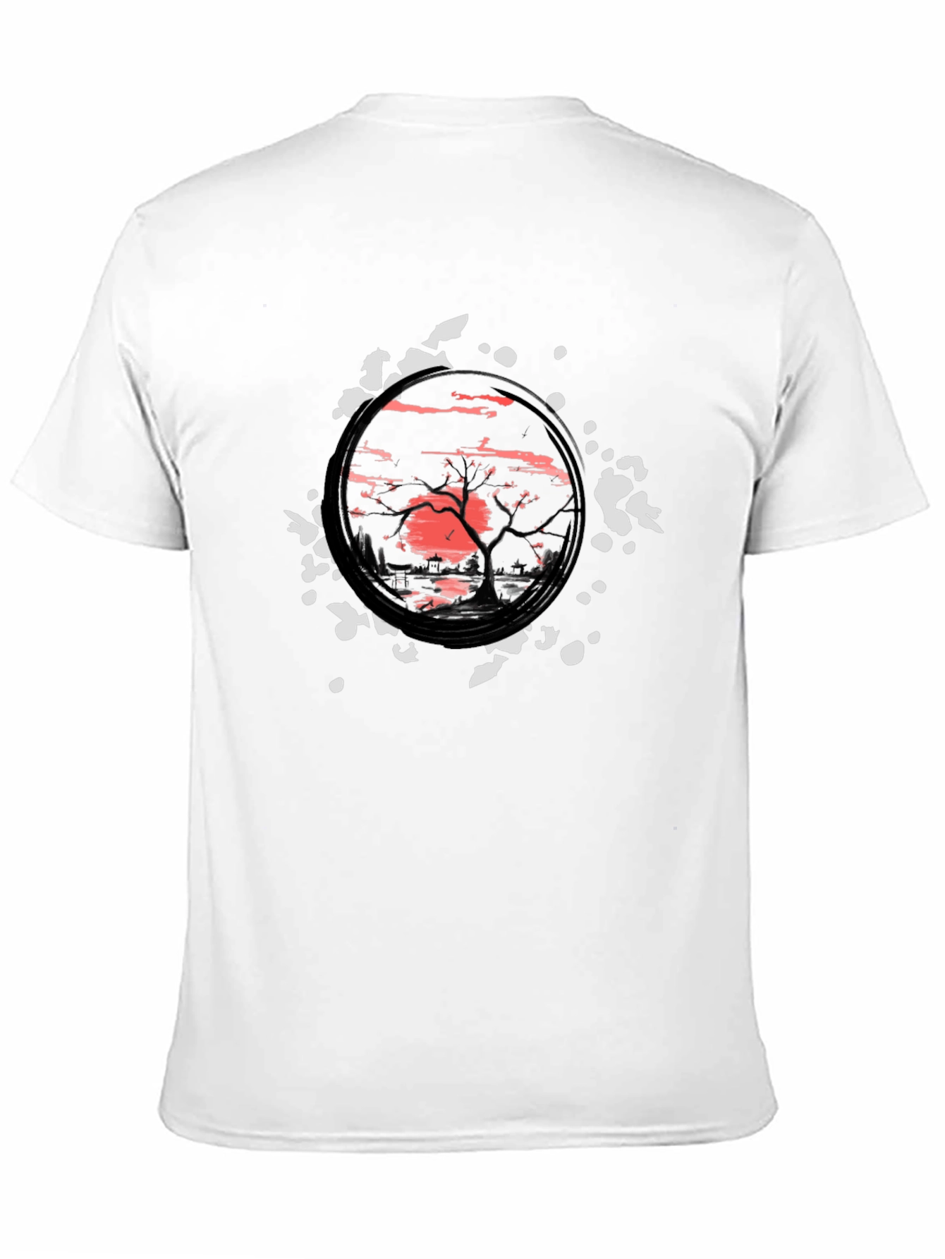 Sunset Scene Graphic Tee - Modern Art Print