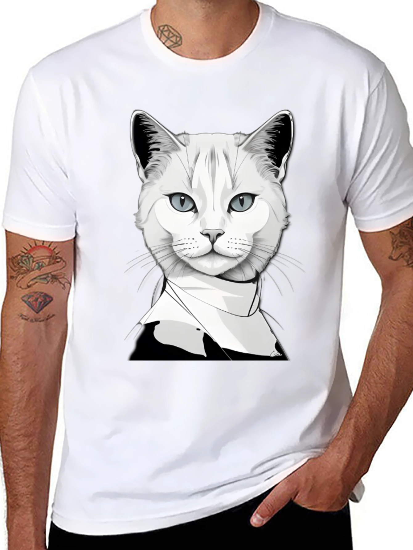 Cool Cat T-Shirt - Unique Graphic Tee