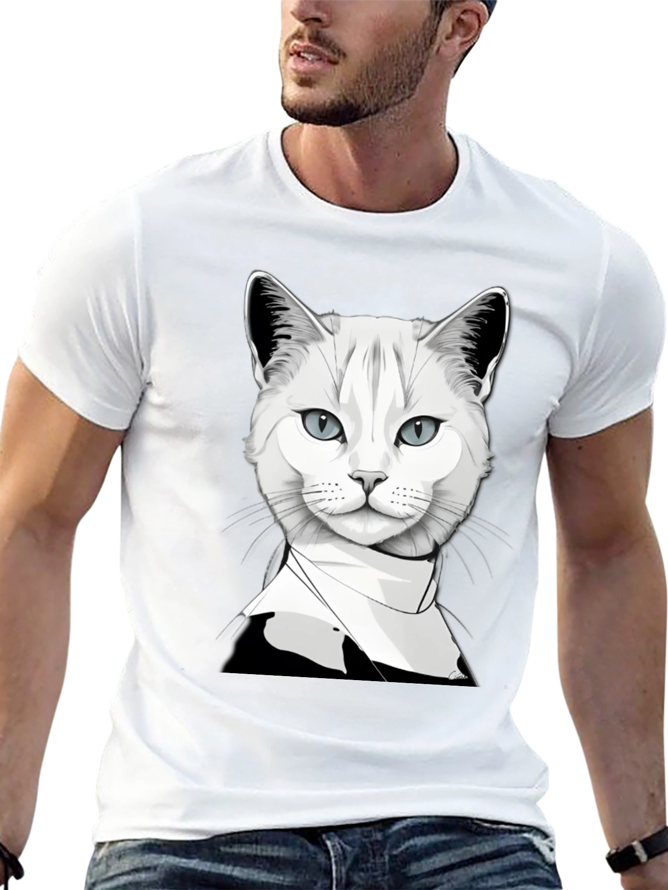 Cool Cat T-Shirt - Unique Graphic Tee