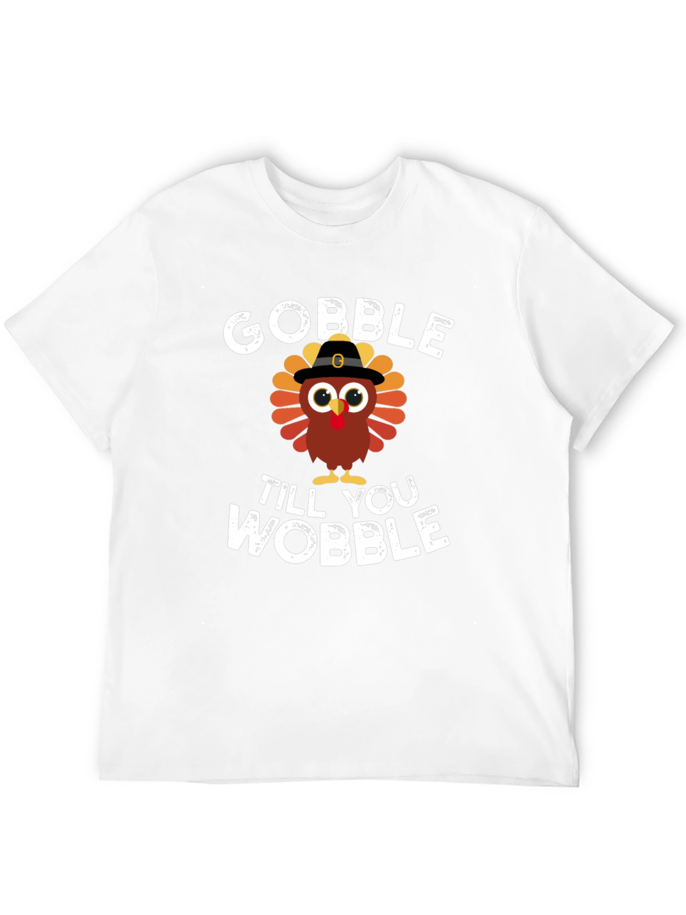 Gobble Til You Wobble Turkey Graphic Tee