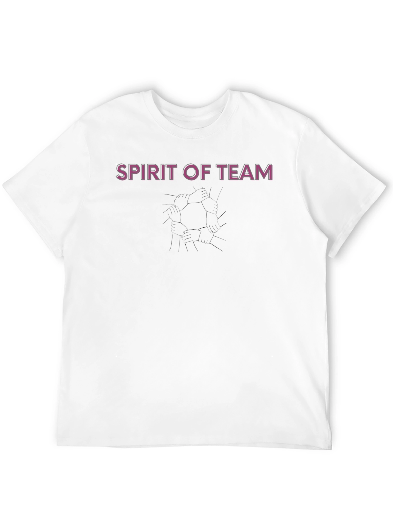 Spirit of Team Black Crew Neck T-Shirt