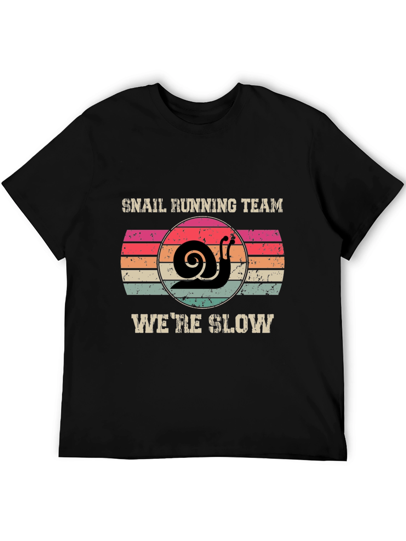 Snail Running Team T-Shirt - Were Slow Novelty Tee