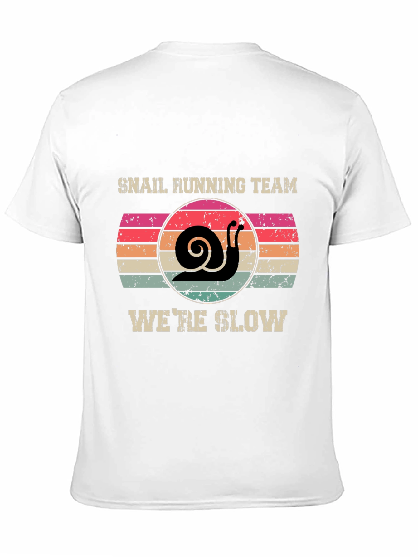 Snail Running Team T-Shirt - Were Slow Novelty Tee