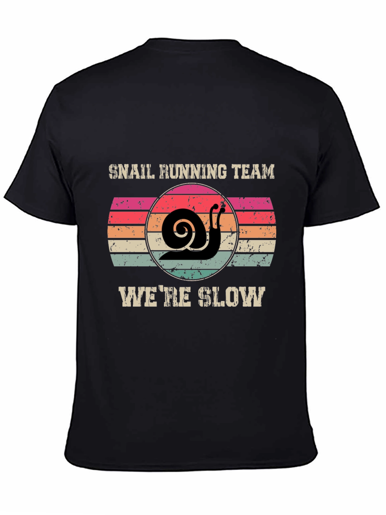 Snail Running Team T-Shirt - Were Slow Novelty Tee