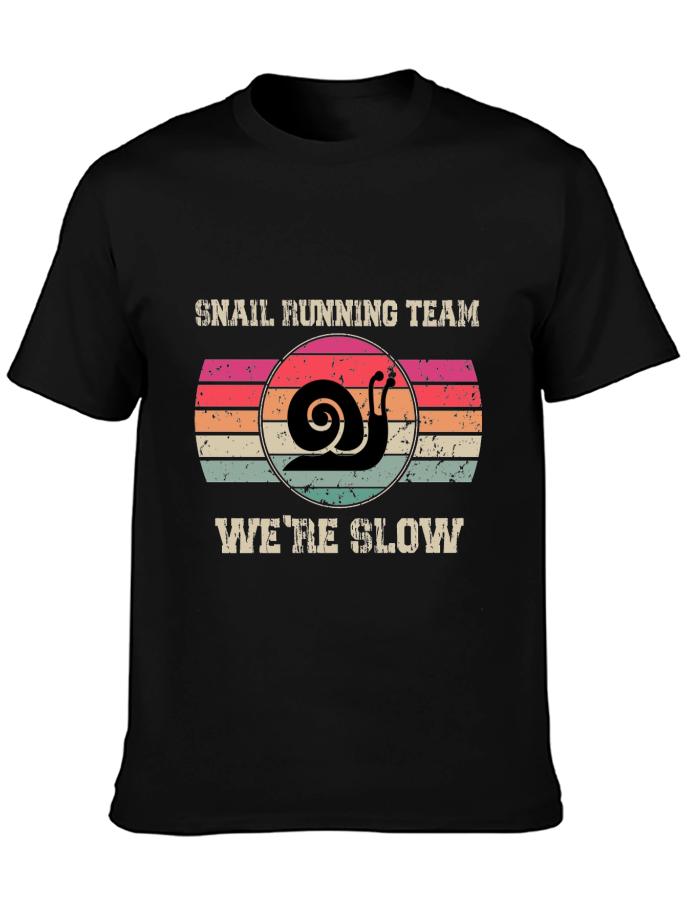 Snail Running Team T-Shirt - Were Slow Novelty Tee