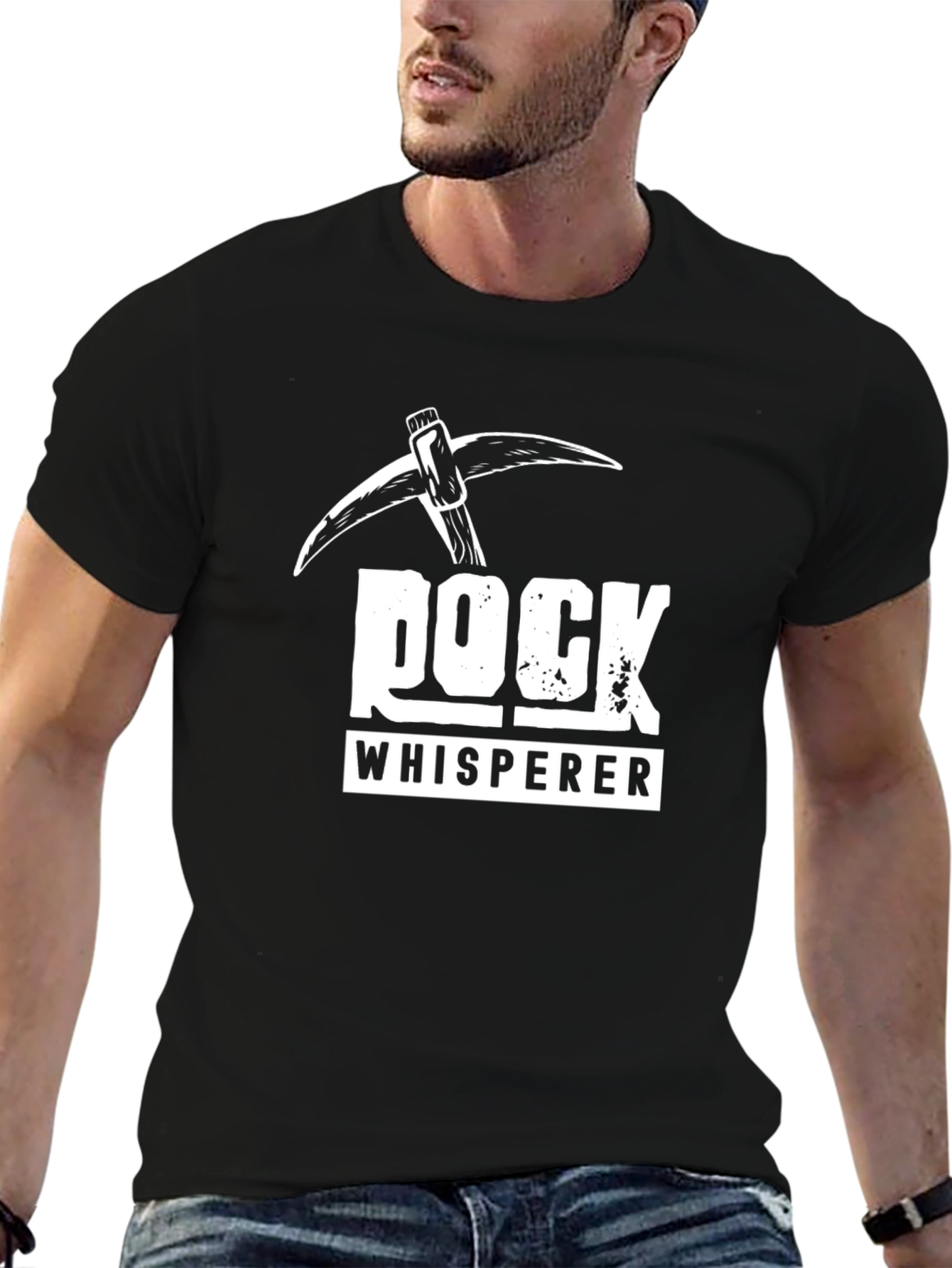 Rock Whisperer Graphic Tee - Miners Pick Design