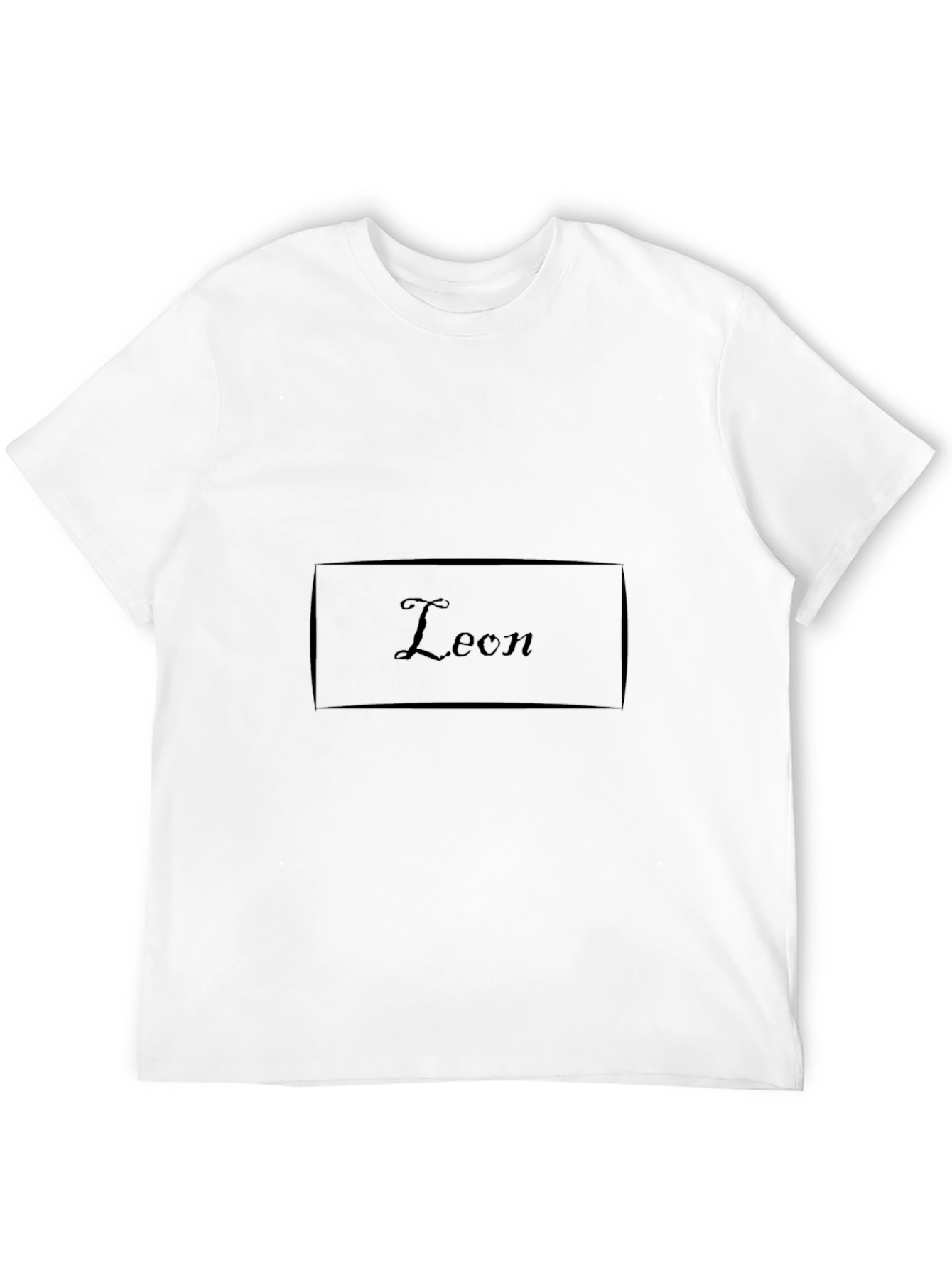 Mens Black T-Shirt - Leon Graphic Print