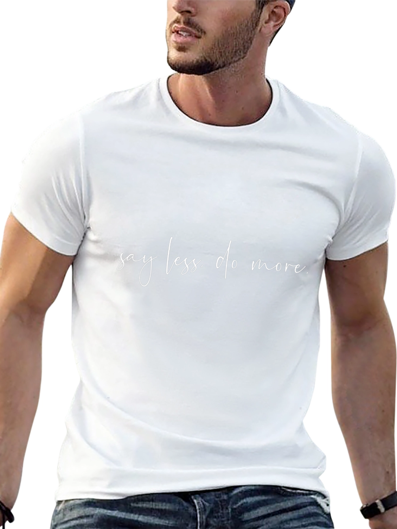 Say Less Do More Black T-Shirt