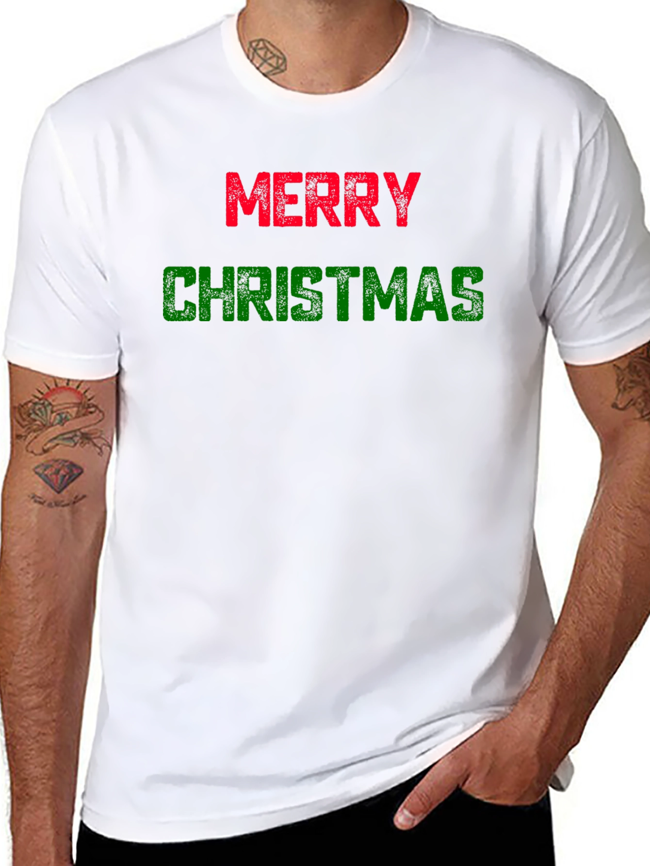 Merry Christmas Graphic T-Shirt - Holiday Festive Tee