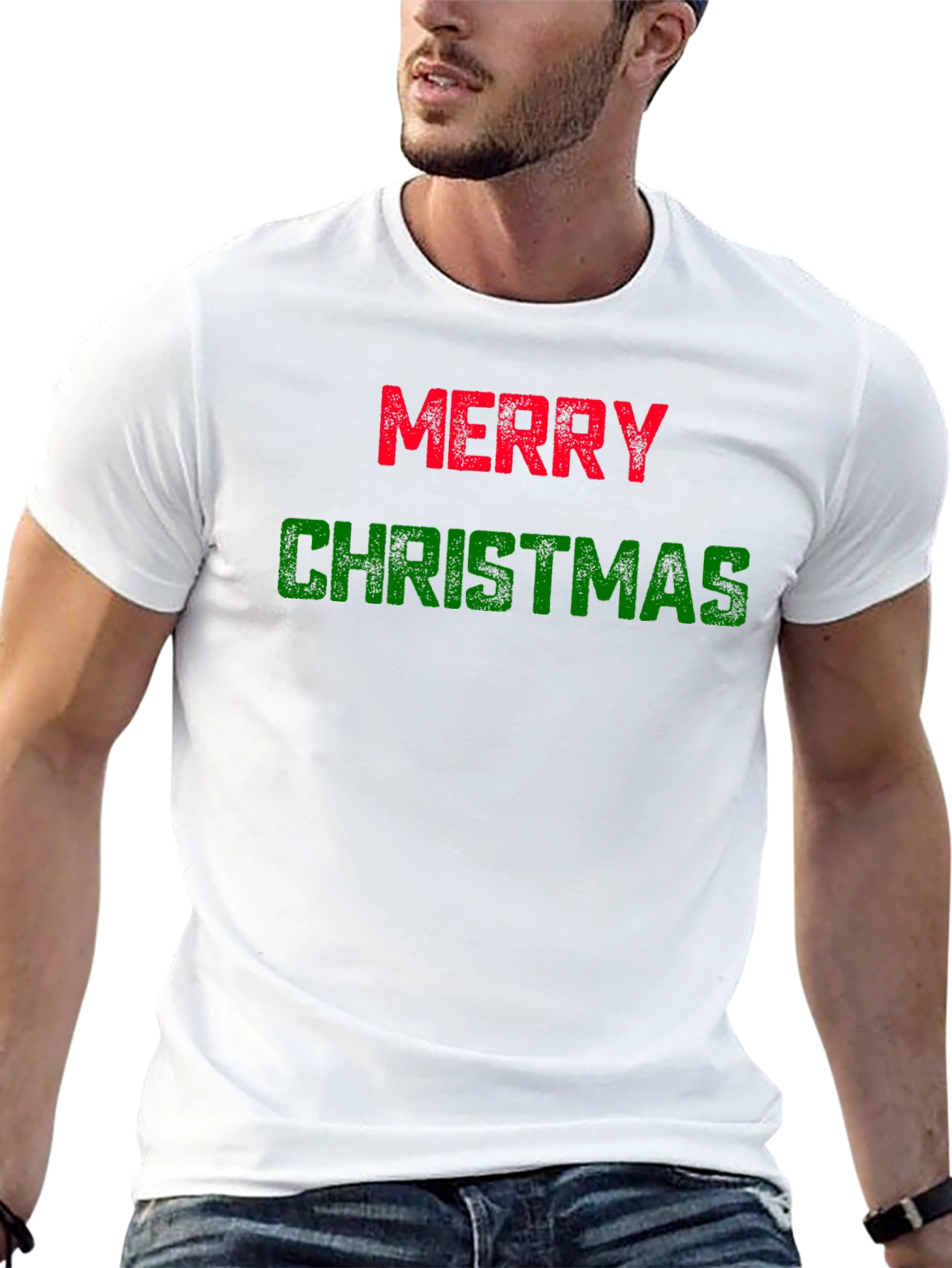 Merry Christmas Graphic T-Shirt - Holiday Festive Tee