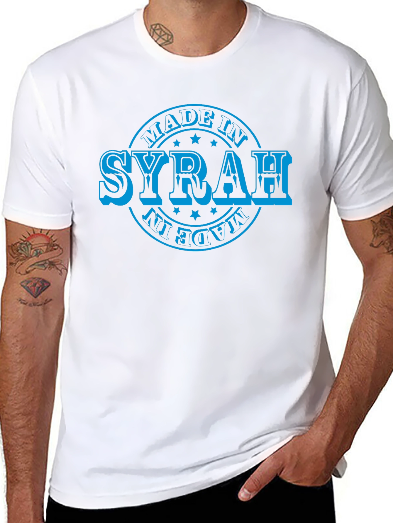 Made in Syrah T-Shirt - Wine Lover Gift