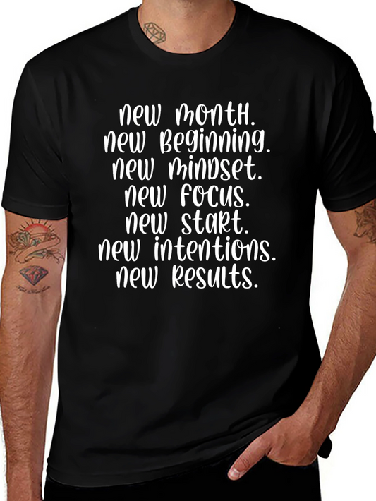 New Month New Results Graphic Tee