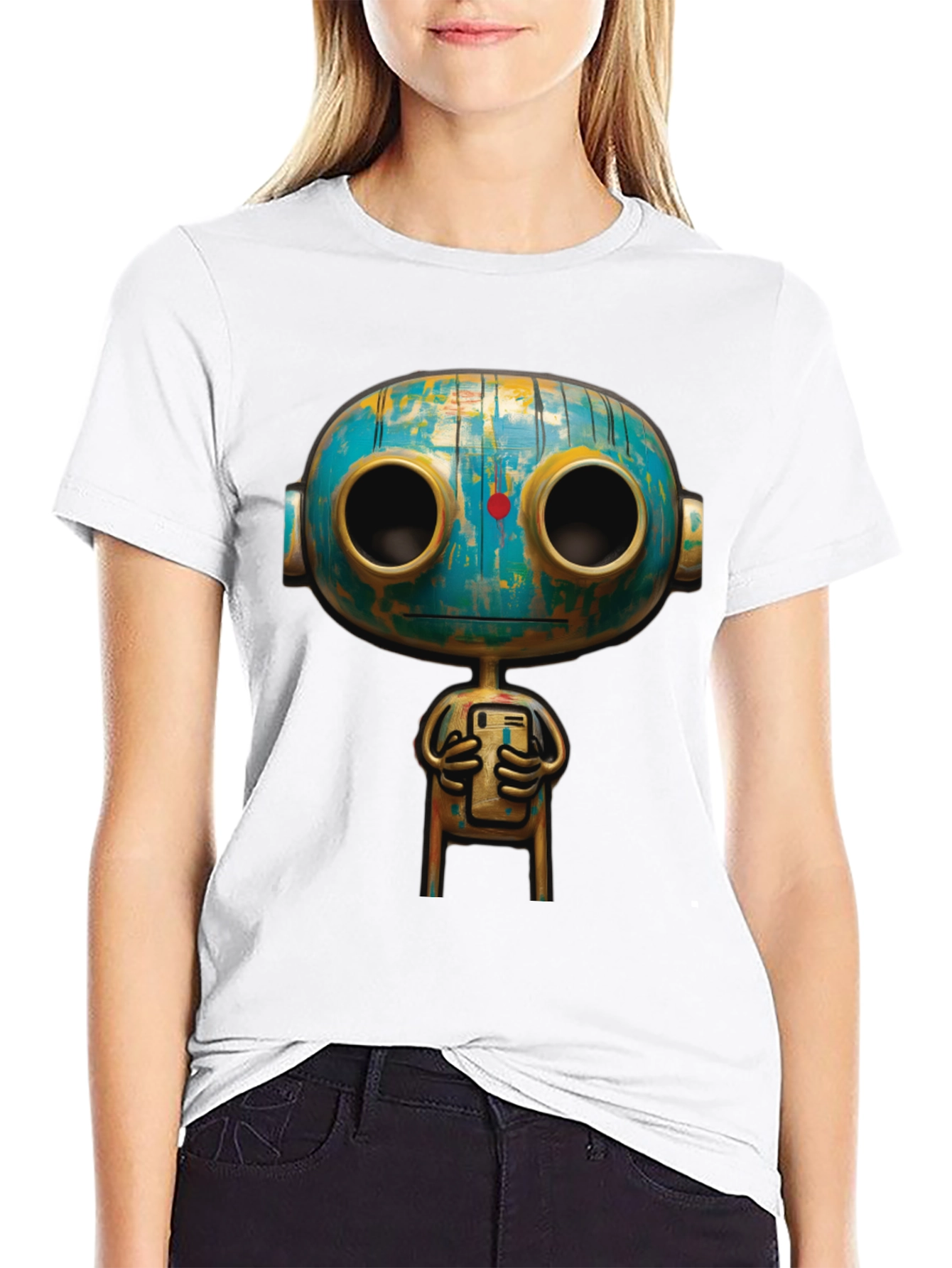 Robot Graphic T-Shirt - Unique Design