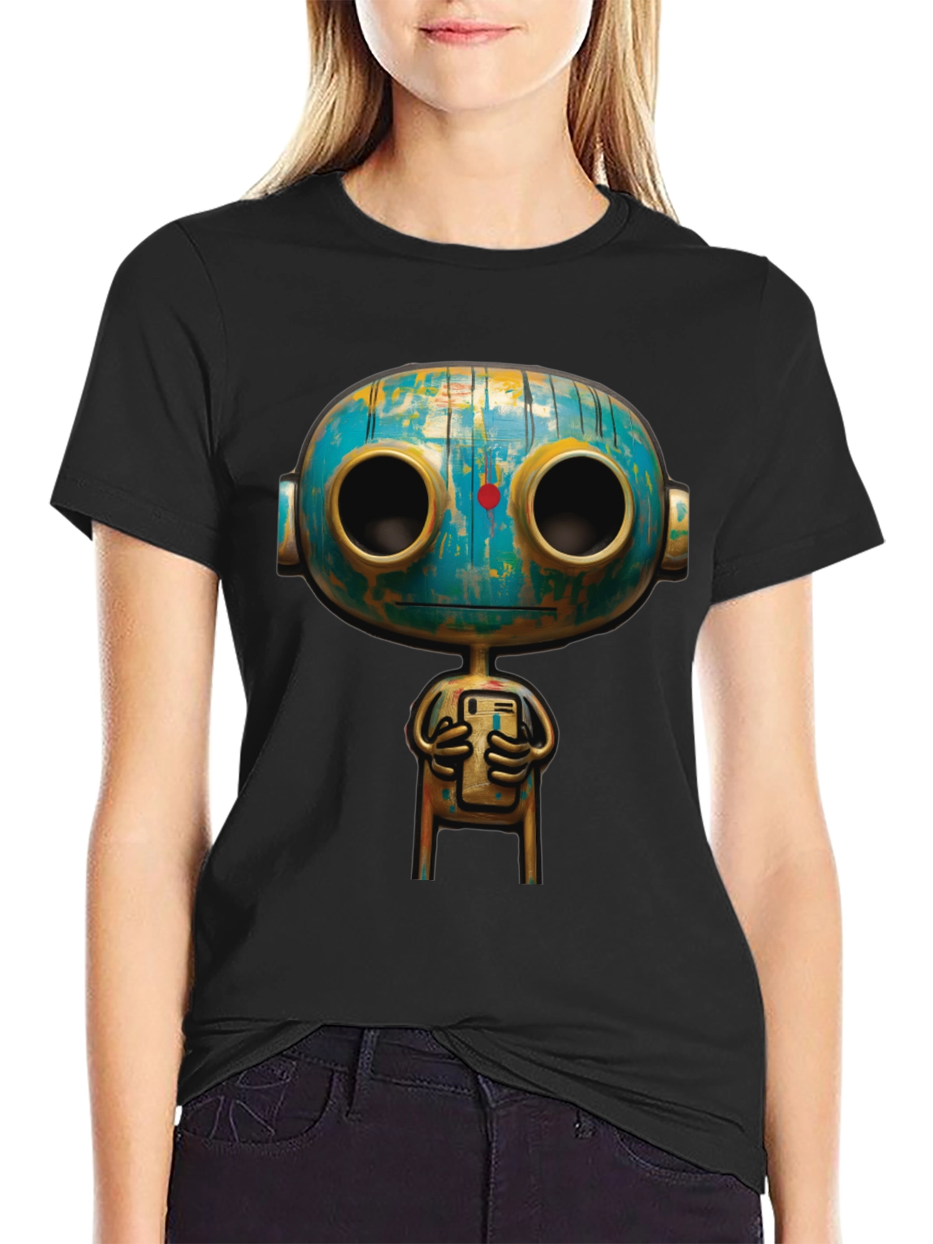 Robot Graphic T-Shirt - Unique Design